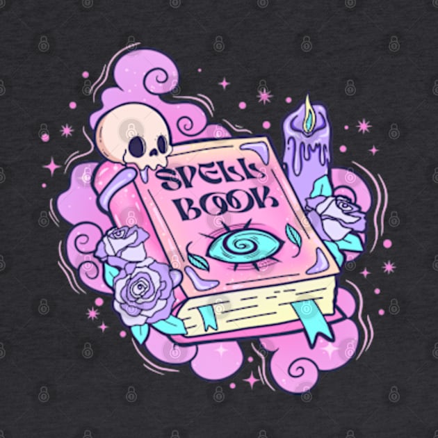 Pink Halloween Spell Book by BIBLIOTEECA